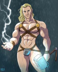 thor pelado heroi nu